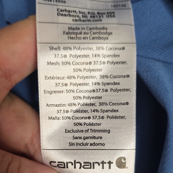 Carhartt Force Extremes Angler Shirt - 2XL Relaxed Fit - Picture 7 of 9